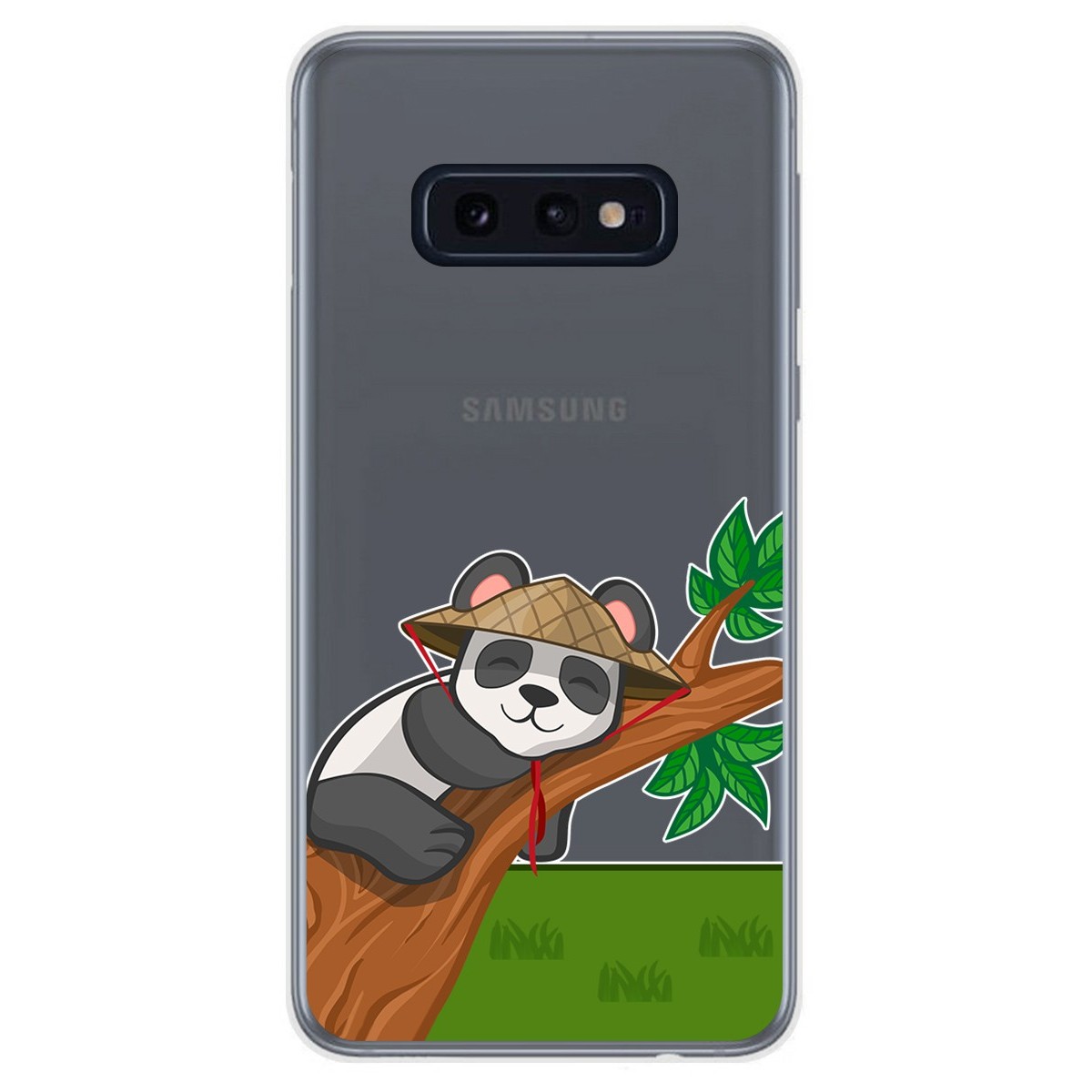 Tumundosmartphone Funda Gel Transparente Samsung Galaxy S10e con Dibujo Panda Personalizado