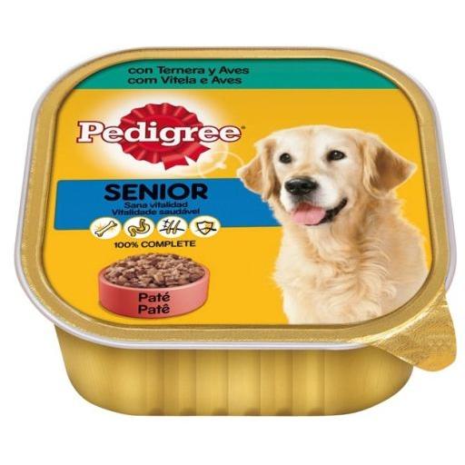 Pedigree Tarrinas Comida Húmeda de Ternera y Aves para Perros de Senior - 300 GR