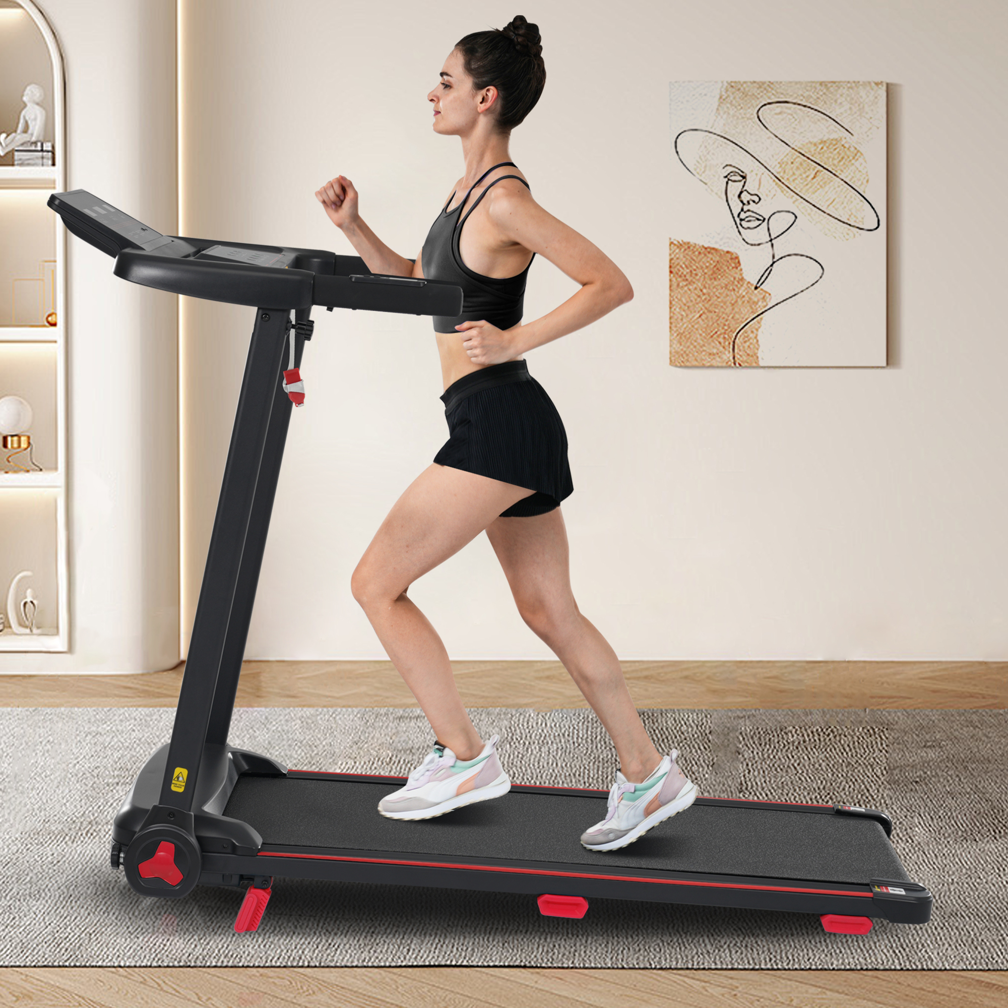Tapis de course pliable 3,0 HP avec inclinaison et Bluetooth