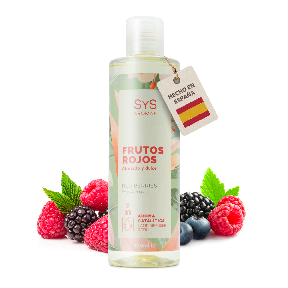 Aroma Lámpara Catalítica Frutos Rojos 250ml SYS Aromas