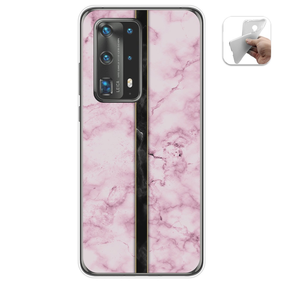 Tumundosmartphone Funda Gel Tpu para Huawei P40 Pro diseño Mármol 04 Dibujos