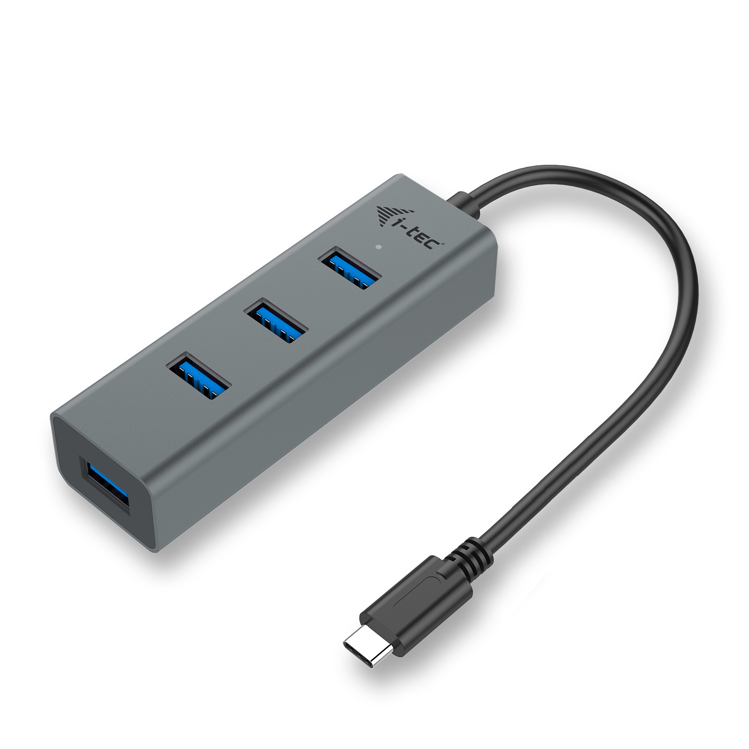 i-tec Metal USB-C Metal Concentrador HUB, dotado de 4 puertos, USB 3.0 (3.1 Gen 1) Type-C, USB 3.0 (