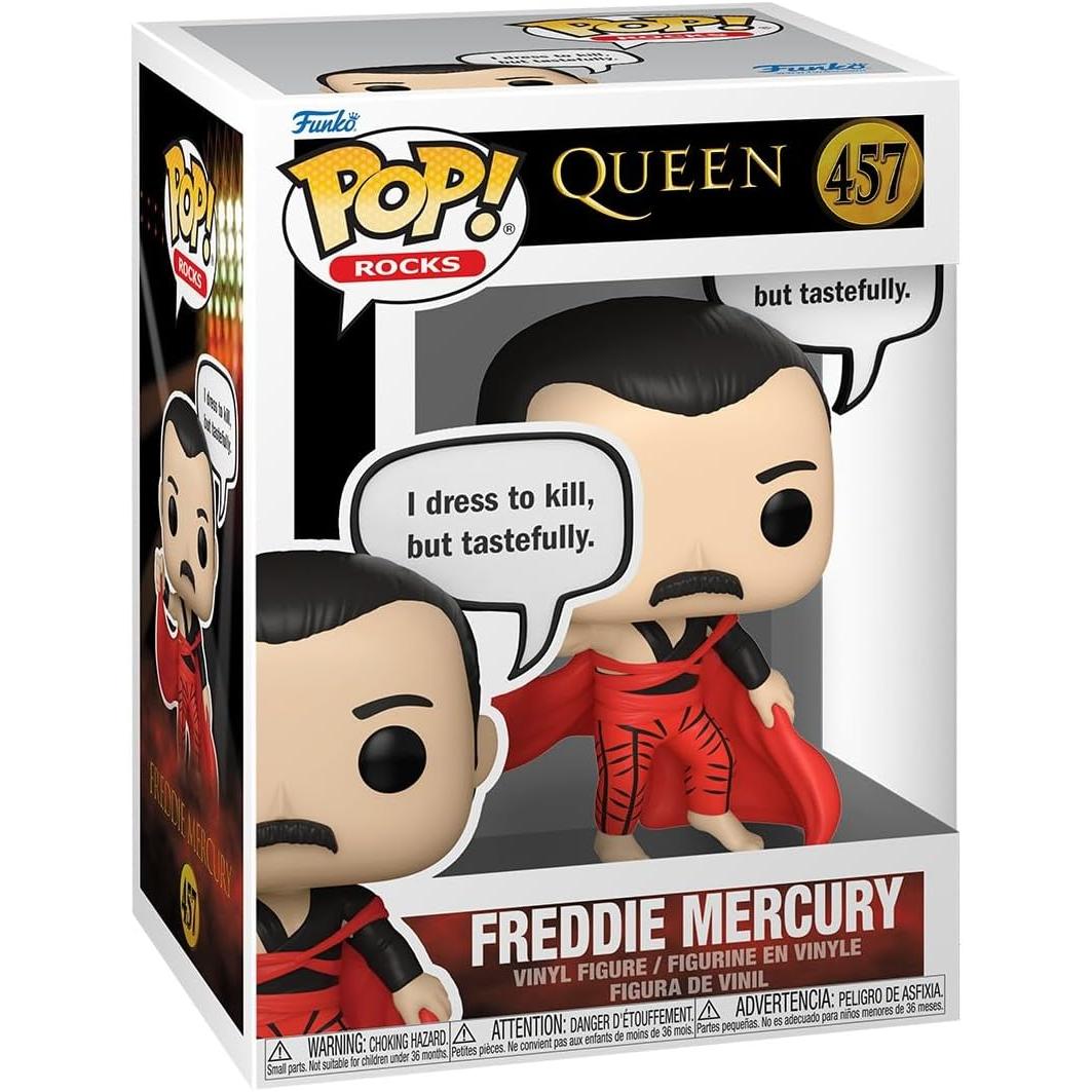 Funko Pop! Sayings: Freddie Mercury - Queen - Figura de Vinilo Coleccionable - Idea de Regalo - Mercancia Oficial - Juguetes para Niños y Adultos - Music Fans - Muñeco para Coleccionistas