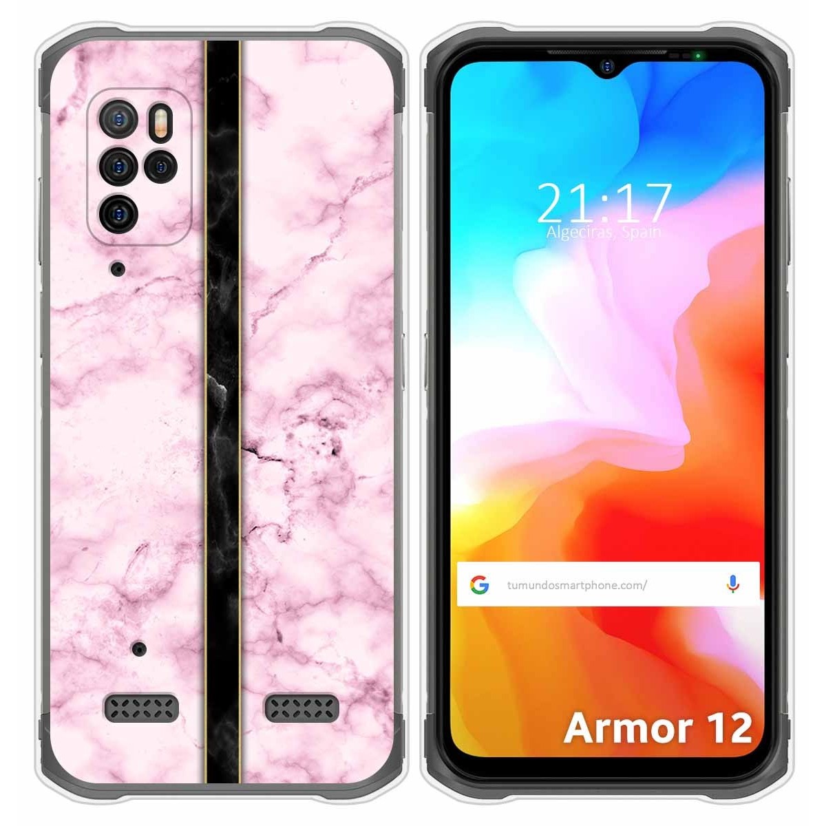 Funda Silicona para Ulefone Armor 12 5G diseño Mármol 04 Dibujos