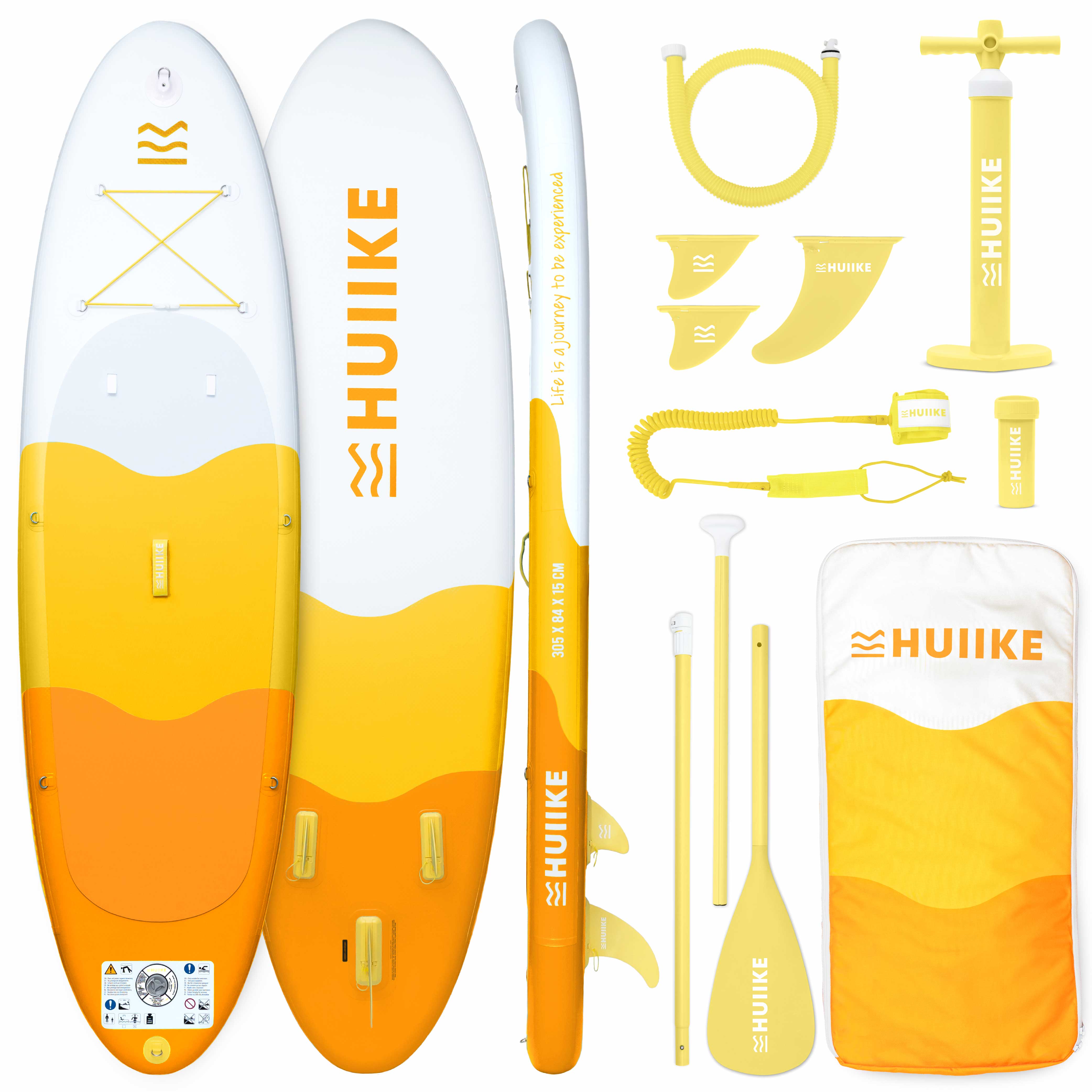 Tabla Paddle Surf Hinchable con Accesorios Premium - HUIIKE | Tabla Padel Surf Hinchable con Remo de Aluminio Inflador Leash | PadelSurf Stand Up Paddle Board Gran Estabilidad Resistencia | SUP Board