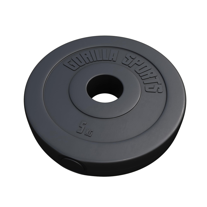 Gorilla Sports Disco de pesas olímpico 50/51 mm de plástico