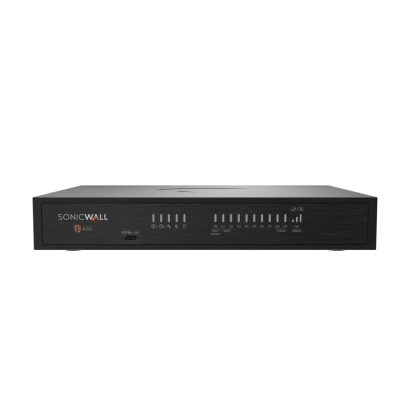 SonicWall TZ480 - Actualización segura - Edición avanzada de 1 año (03-SSC-6973) - Firewall de próxima generación - Rendimiento de 2 Gb/s, 1,5 Gbps de prevención de amenazas, SD-WAN seguro |