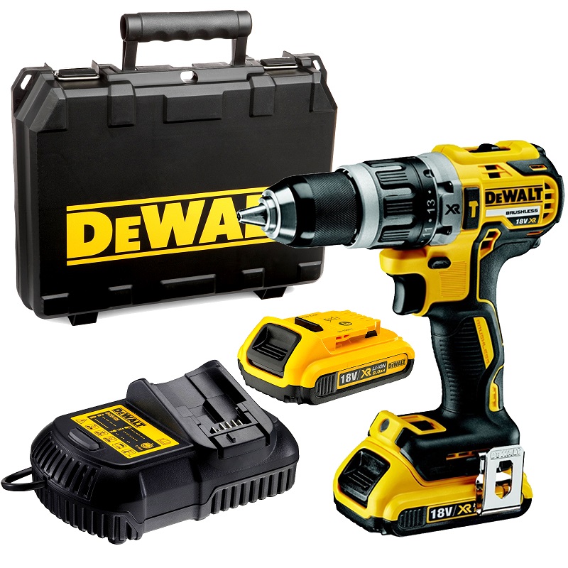 Taladro/atornillador inalámbrico con impacto BL 18V 2*2.0AH - DW DCD796D2