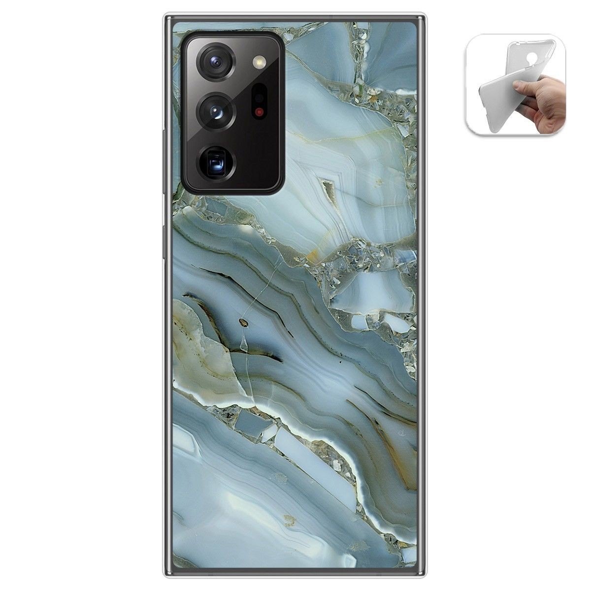 Tumundosmartphone Funda Gel Tpu para Samsung Galaxy Note 20 Ultra diseño Mármol 09 Dibujos