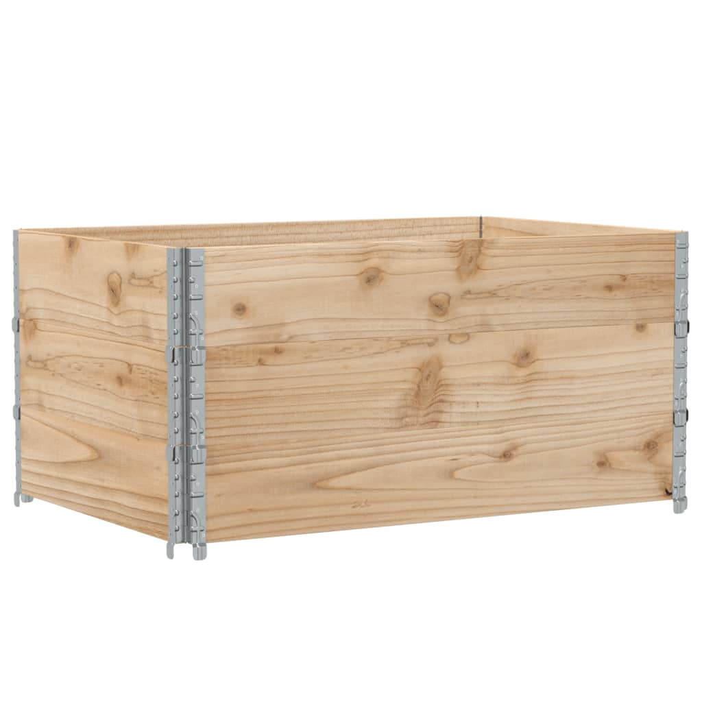 vidaXL Jardinera de madera maciza de pino 120x80 cm Color Marrón, Negro, Gris y mas