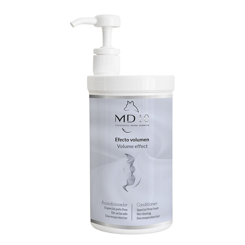 Acondicionador para Perros Efecto Volumen - Fórmula muy Concentrada - Dermoprotector con Vitamina D-Pantenol - Desenreda y Da Volumen Moderado - Ideal para Pelo Fino - 300 ml - MD10