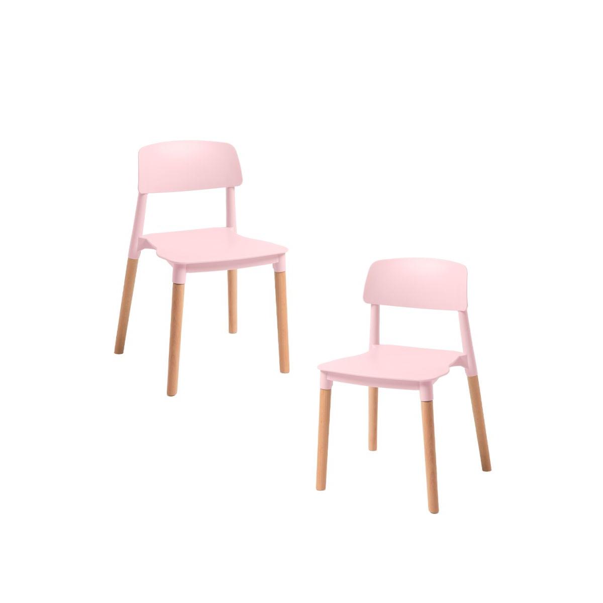 Regalos Miguel - Packs Sillas Comedor - Pack 2 Sillas Estin - Rosa