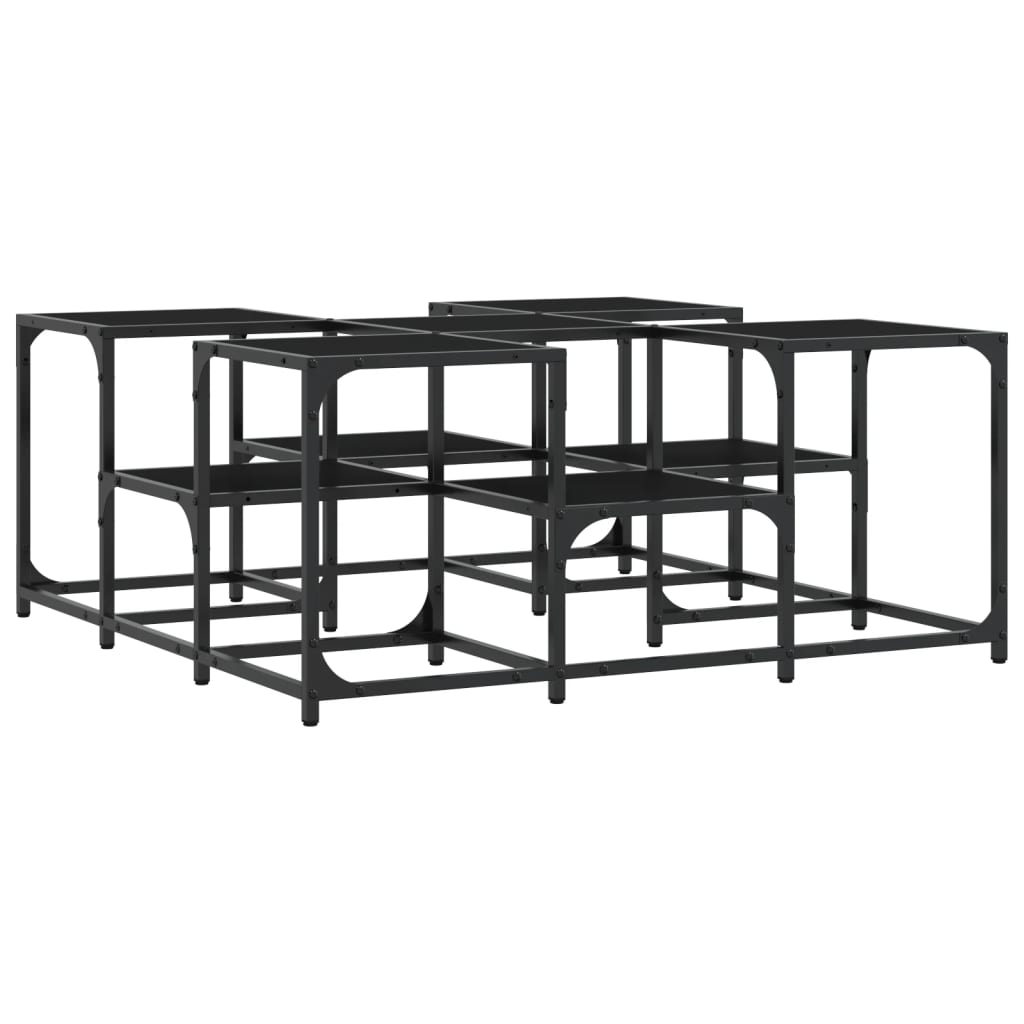 Vidaxl Mesa de Centro Madera de Ingeniería 91x91x40 Cm Negro