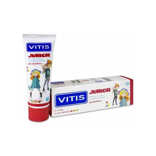 Dentaid VITIS JUNIOR Gel Dentífrico 75 Ml - Previene la Caries y Protege Dientes y Encías