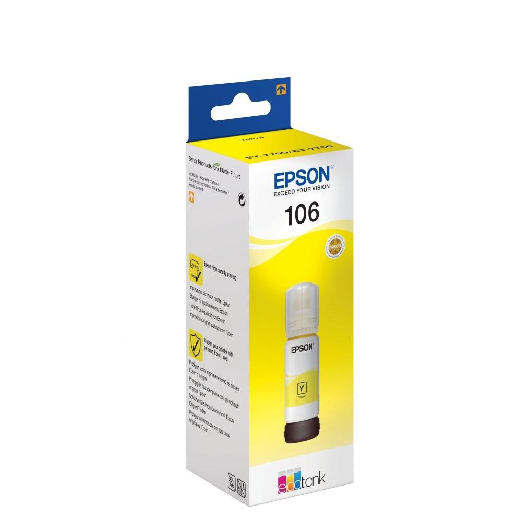 Epson - Cartucho de tinta C13T00R440 amarillo para impresoras Ecotank ET-7700 y ET-7750, alta calidad y sostenible