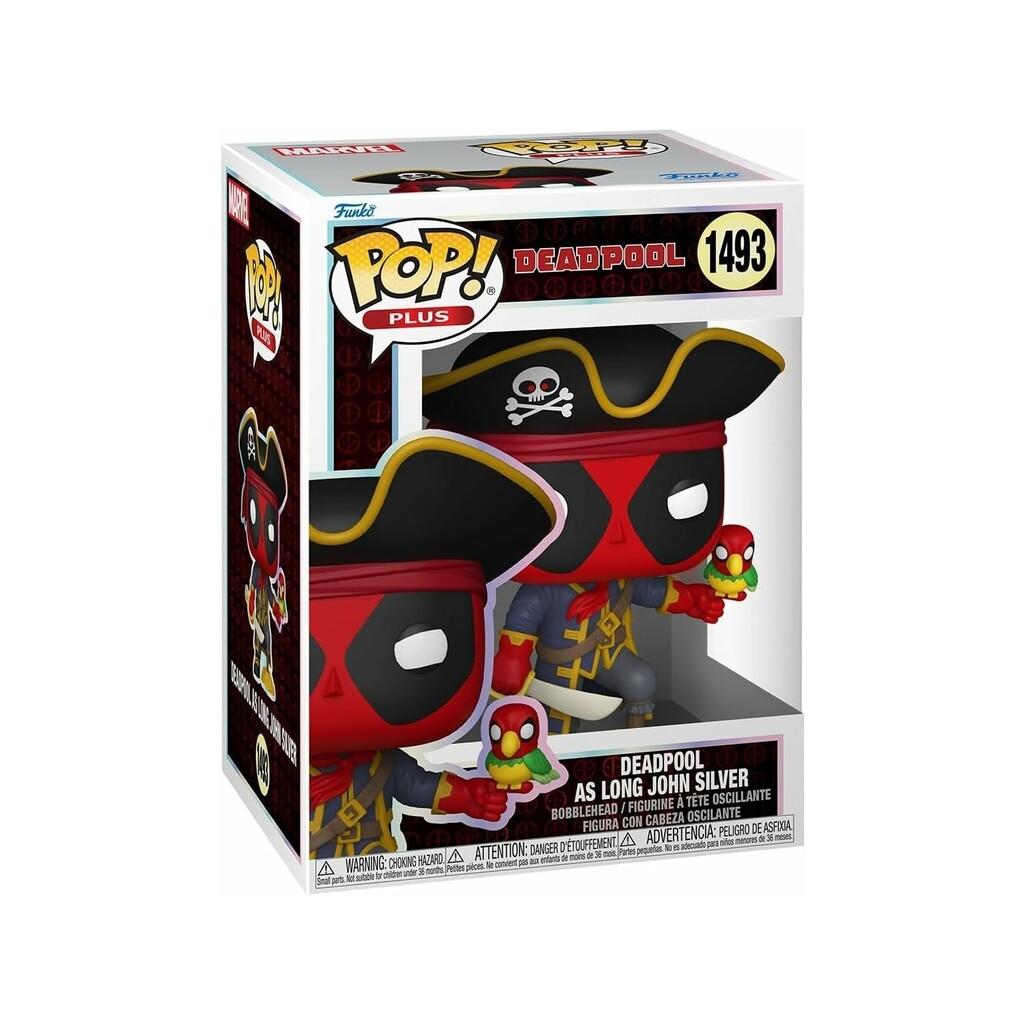 Funko Pop Plus Deadpool Figura Deadpool As Long John Silver con Cabeza Oscilante