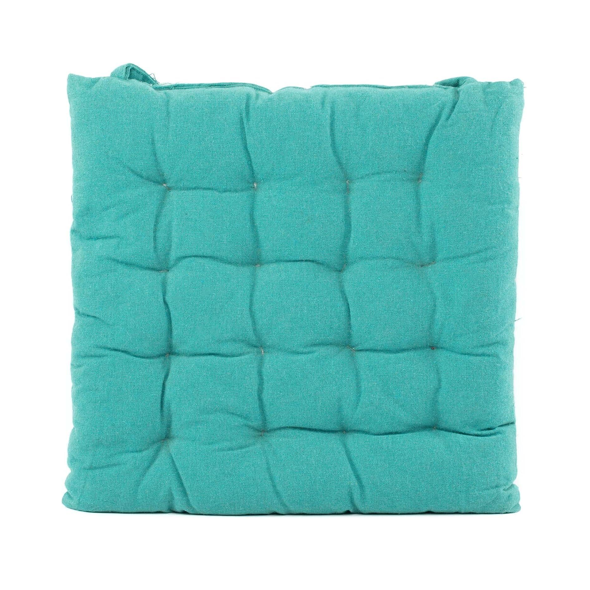 Cojin Acolchado Algoton y Poliester Varios Colores Para Sillas de 40 x 40 cm Para Silla de Jardín, Comedor, Cocina