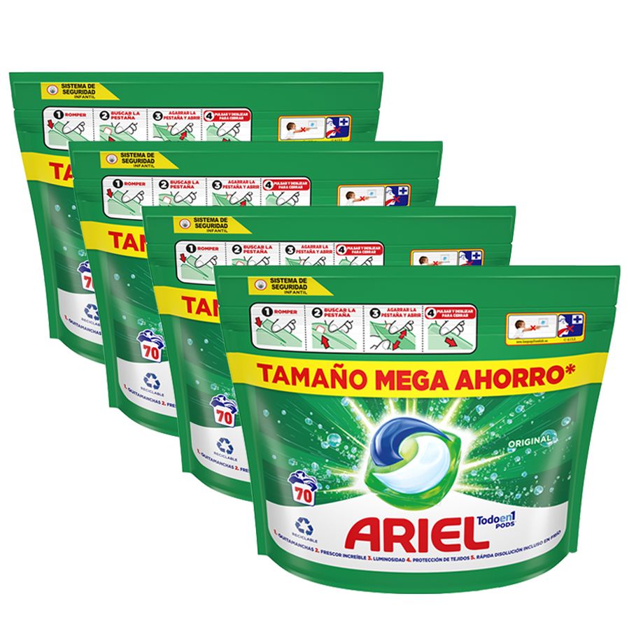 Ariel Pack Todo En 1 Pods 280 Cápsulas