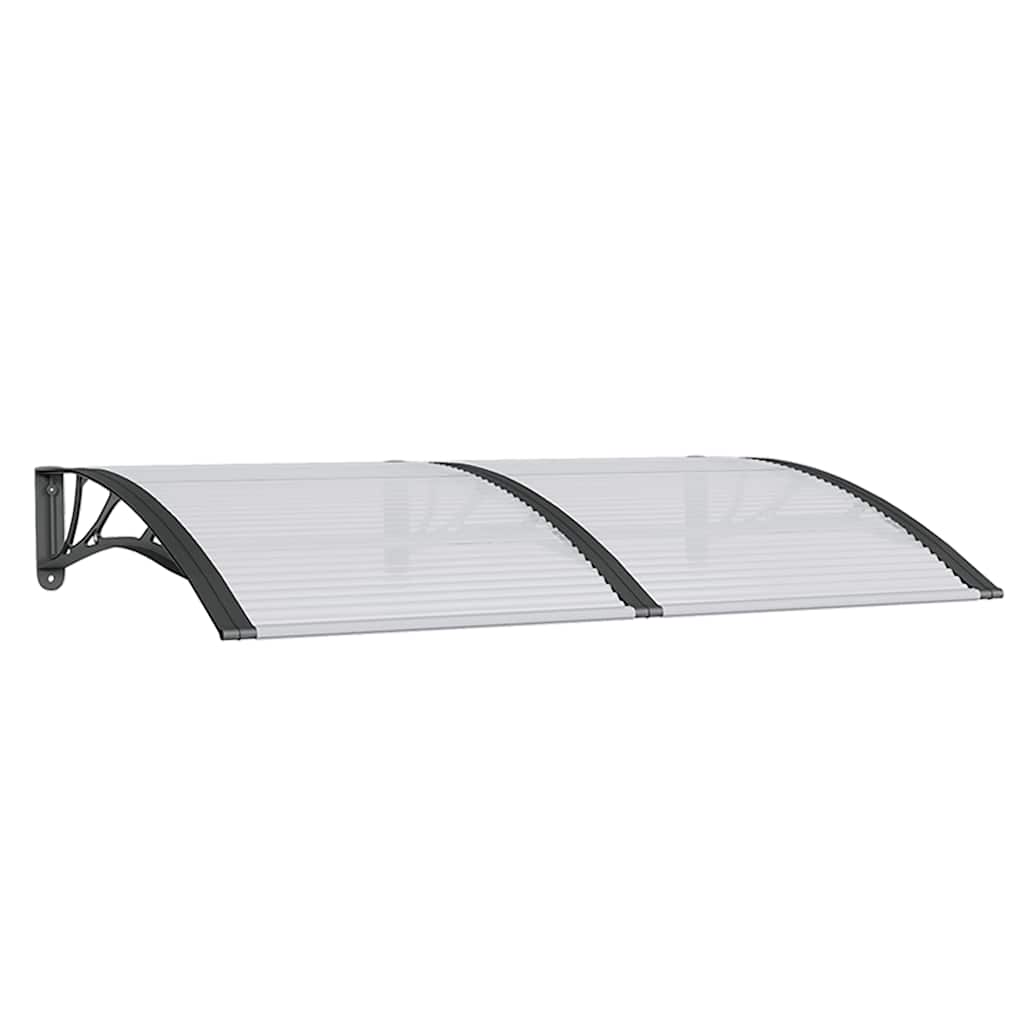 vidaxl marquesina de puerta policarbonato 150x100 cm