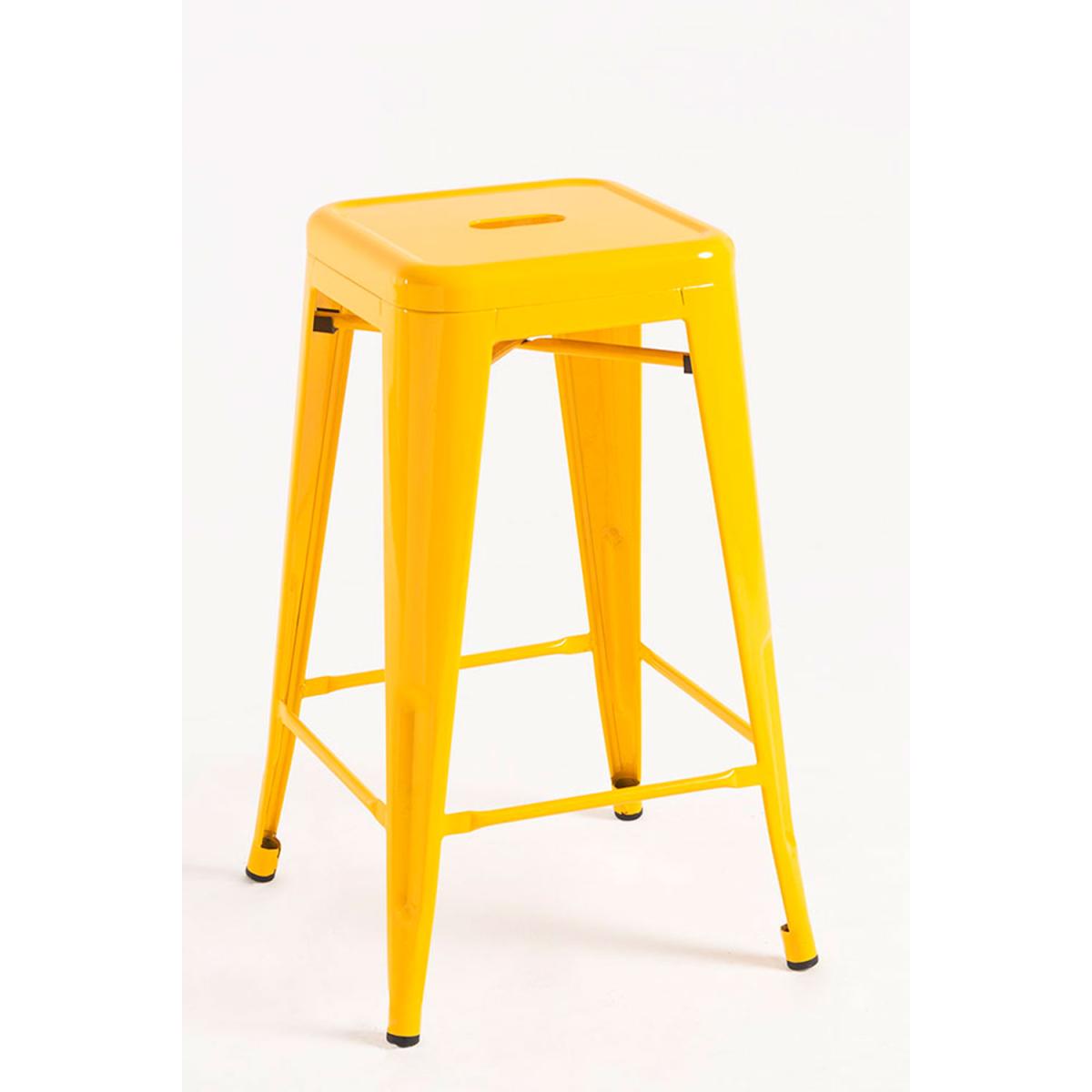 Regalos Miguel - Packs Taburetes Bajos - Pack 4 Taburetes Torix Bajos - Amarillo