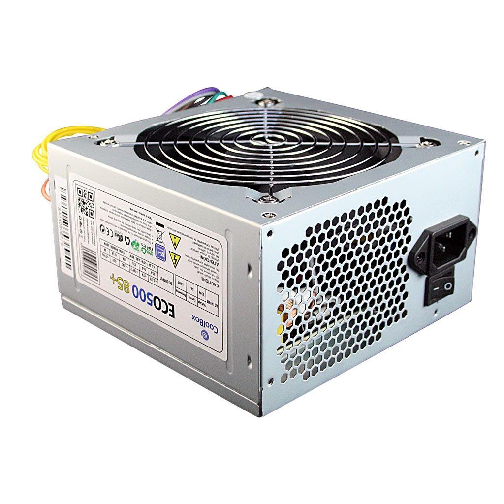 Coolbox - Fuente de alimentación SFX BASIC 500GR-S 500W para PC con protección OCP/OVP/SCP, refrigeración térmica silenciosa y diseño compacto 125 x 62 x 100 mm