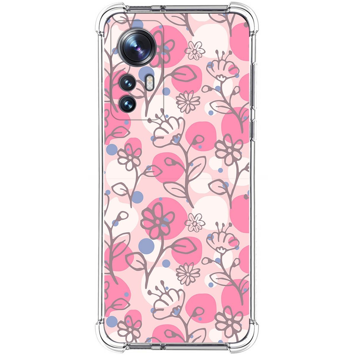 Funda Silicona Antigolpes para Xiaomi 12 / 12X 5G diseño Flores 07 Dibujos