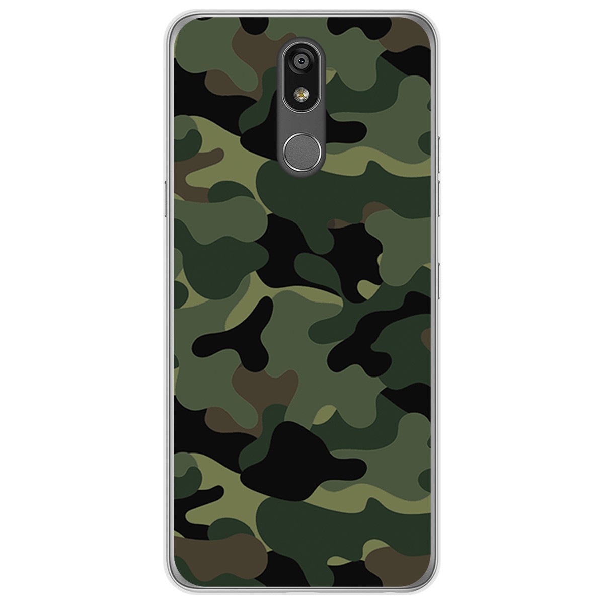 Tumundosmartphone Funda Gel Tpu para Lg K40 diseño Camuflaje Dibujos