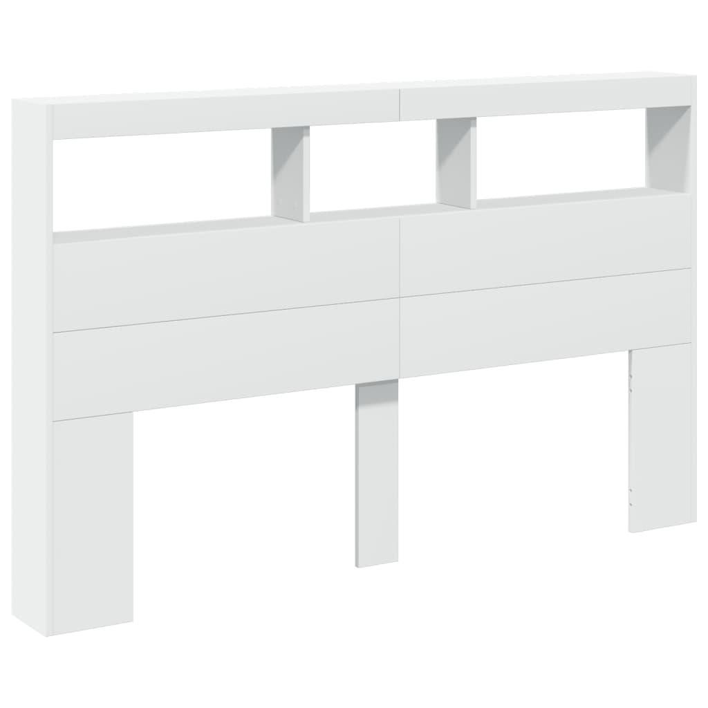 vidaXL Cabecero de cama con luz LED 160 x 17 x 102 cm