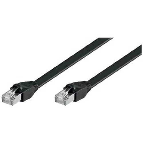 Cable Plano Gigabit LAN de Ethernet Cable de Red Negro 1m - Schwarz