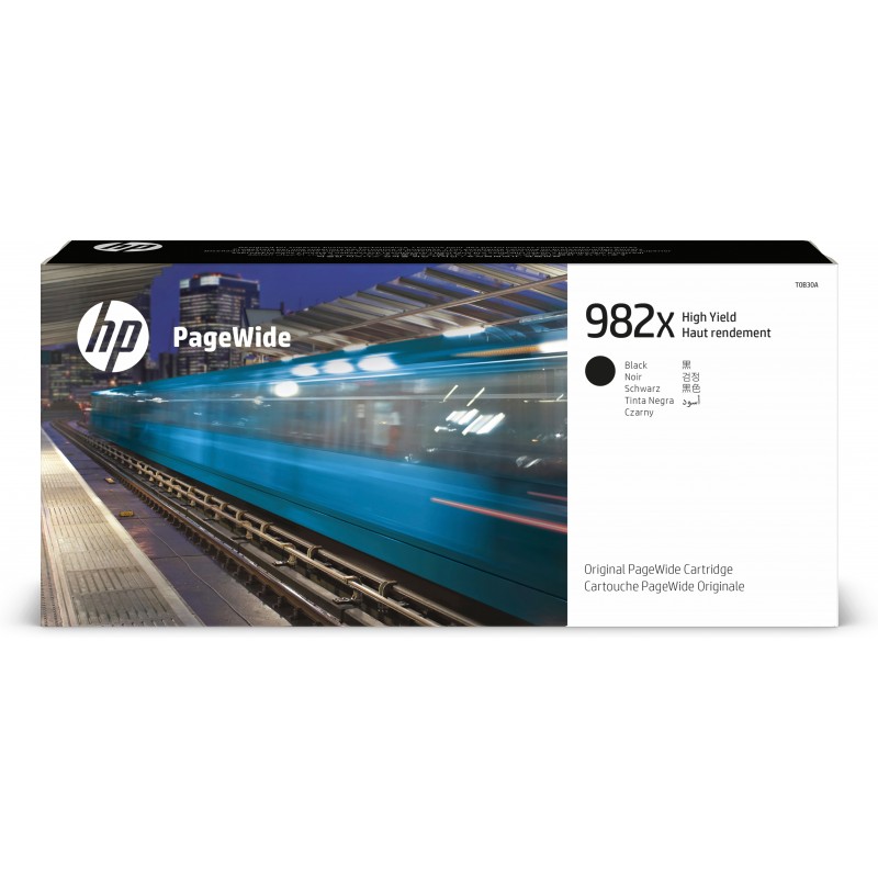 HP - Cartucho PageWide 982X Original de alta capacidad negro T0B30A
