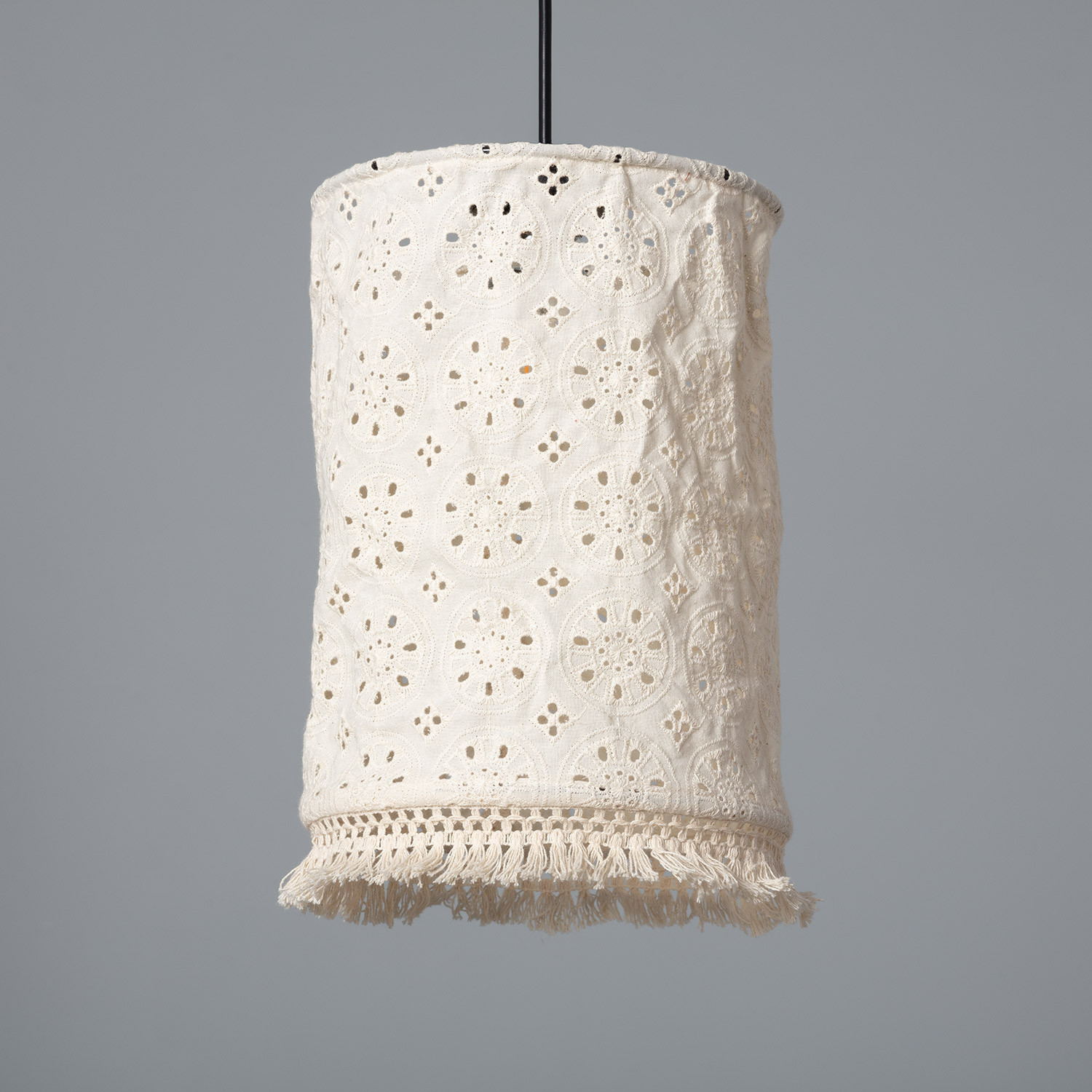 Ledkia Lámpara Colgante Boho Chic Algodón Hecho a Mano