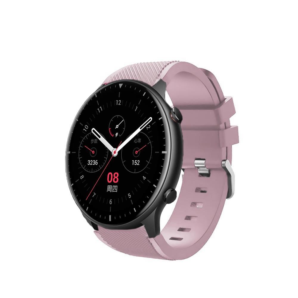 Correas de silicona para Amazfit GTR GTR 2 GTR 3 GTR 4 GTR 2e pulseras de colores para reloj inteligente smartwatch, tejido suave impermeable cierre con hebilla