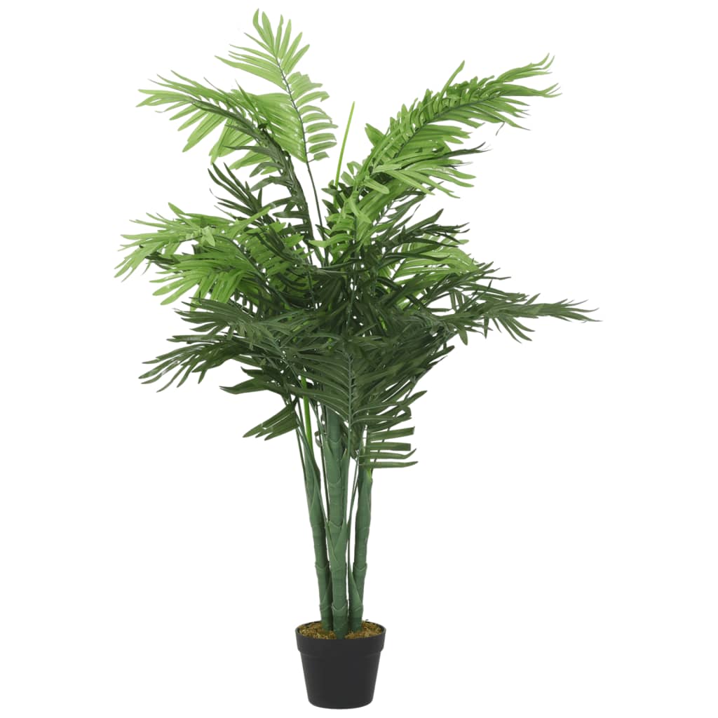 vidaXL Palmera Artificial Planta Falsa Decoración Verde Dimensiones 80 cm (18 hojas), 120 cm (28 hojas)