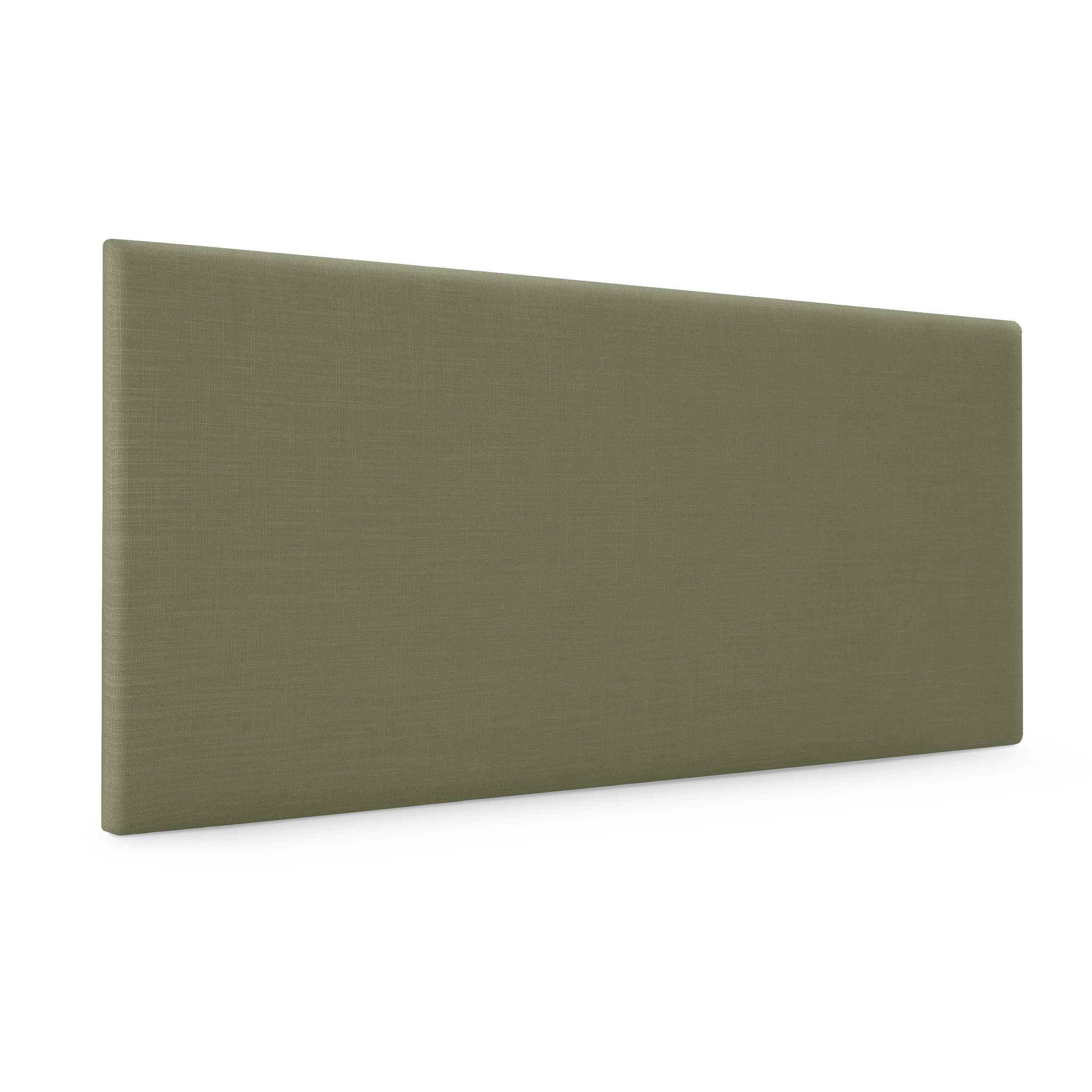 DHOME Cabecero de Lino Natural Liso Cabezal Tapizado Cama Dormitorio Moderno Top Trending (Verde Lino)