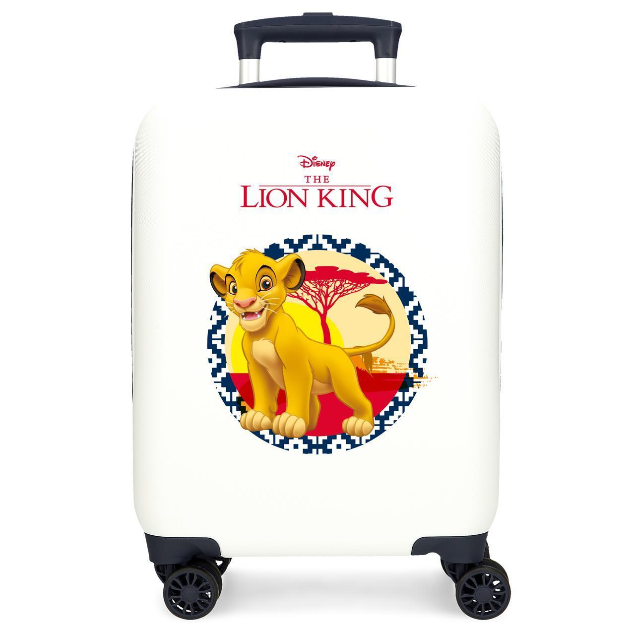 Maleta de cabina Disney El rey León ABS con capacidad de 28,4L Blanco