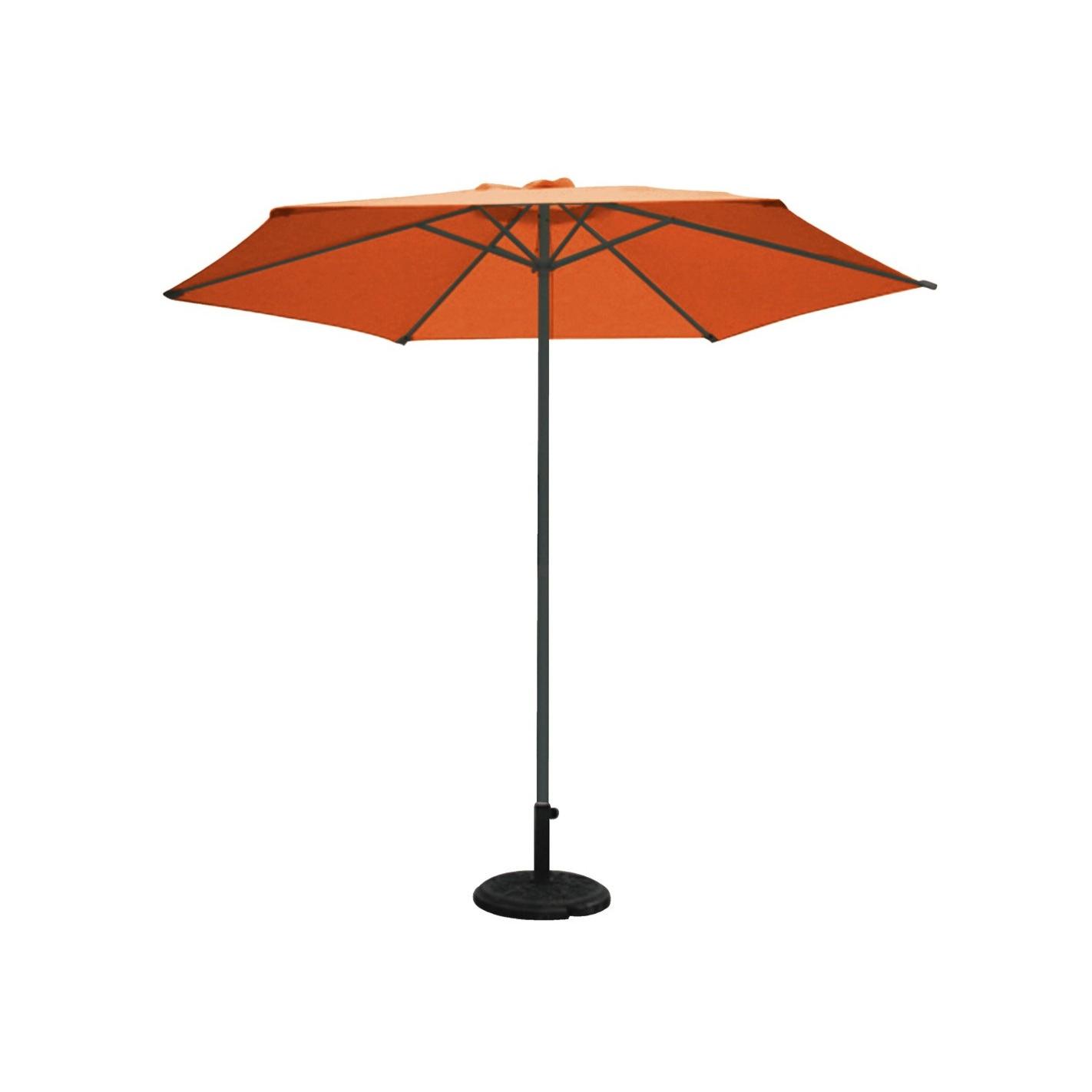 PARASOL ALUMINIO 3M Ø COLOR MASTIL 48mm ANTRACITA/TERRACOTA EHLIS DE SUINPLAS DECORACIONES