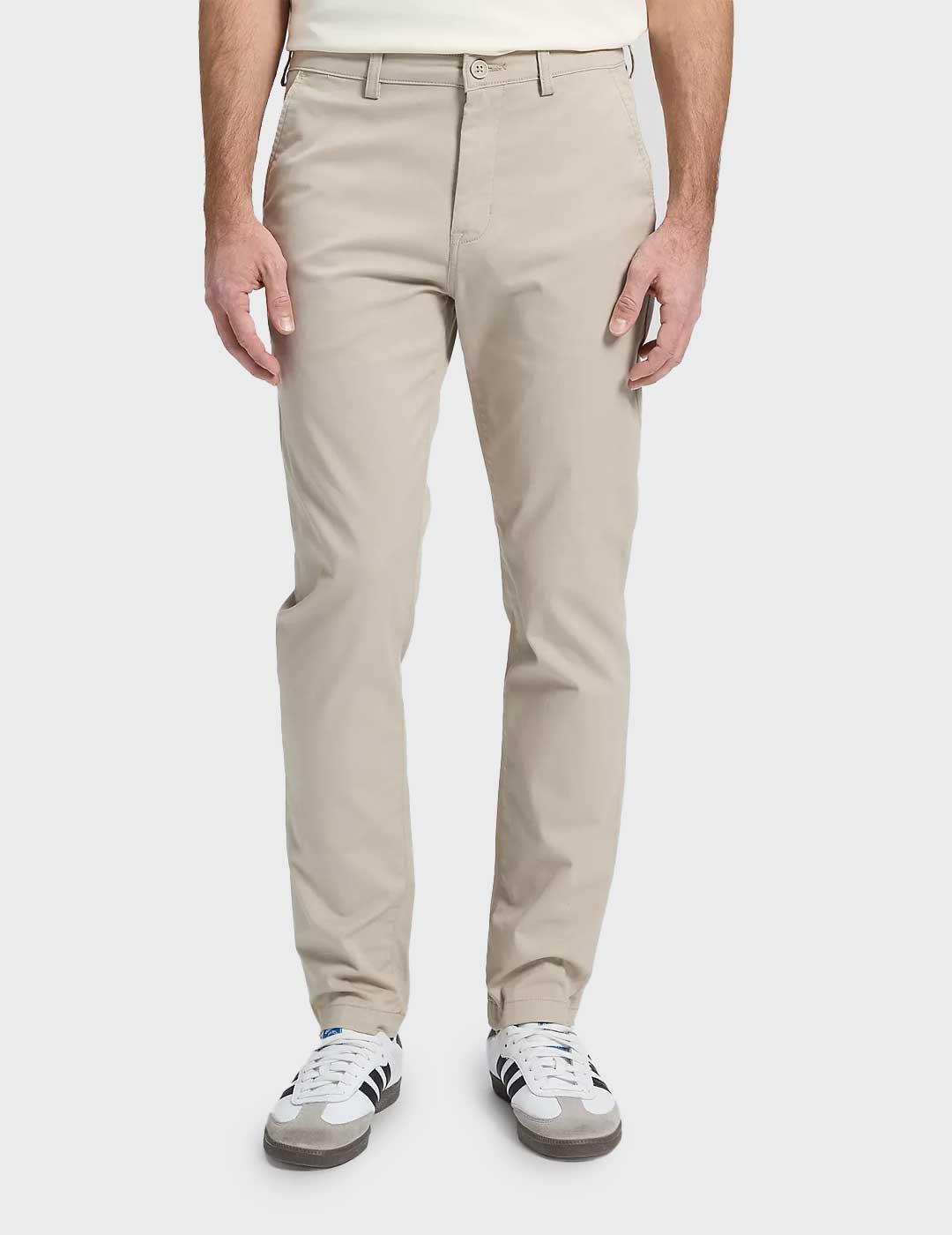 Lee Slim Chino pantalón chino beige para hombre