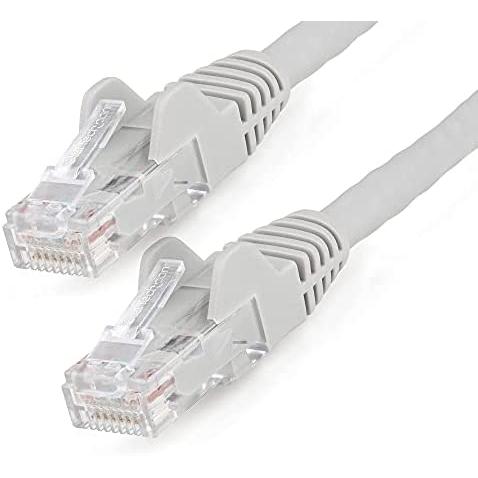 Startech.com Cable Ethernet CAT6 de 2 M, 10 Gigabits 650 Mhz, Poe 100 W UTP Sin Enganches, Alivio de Tensión, Gris, ETL