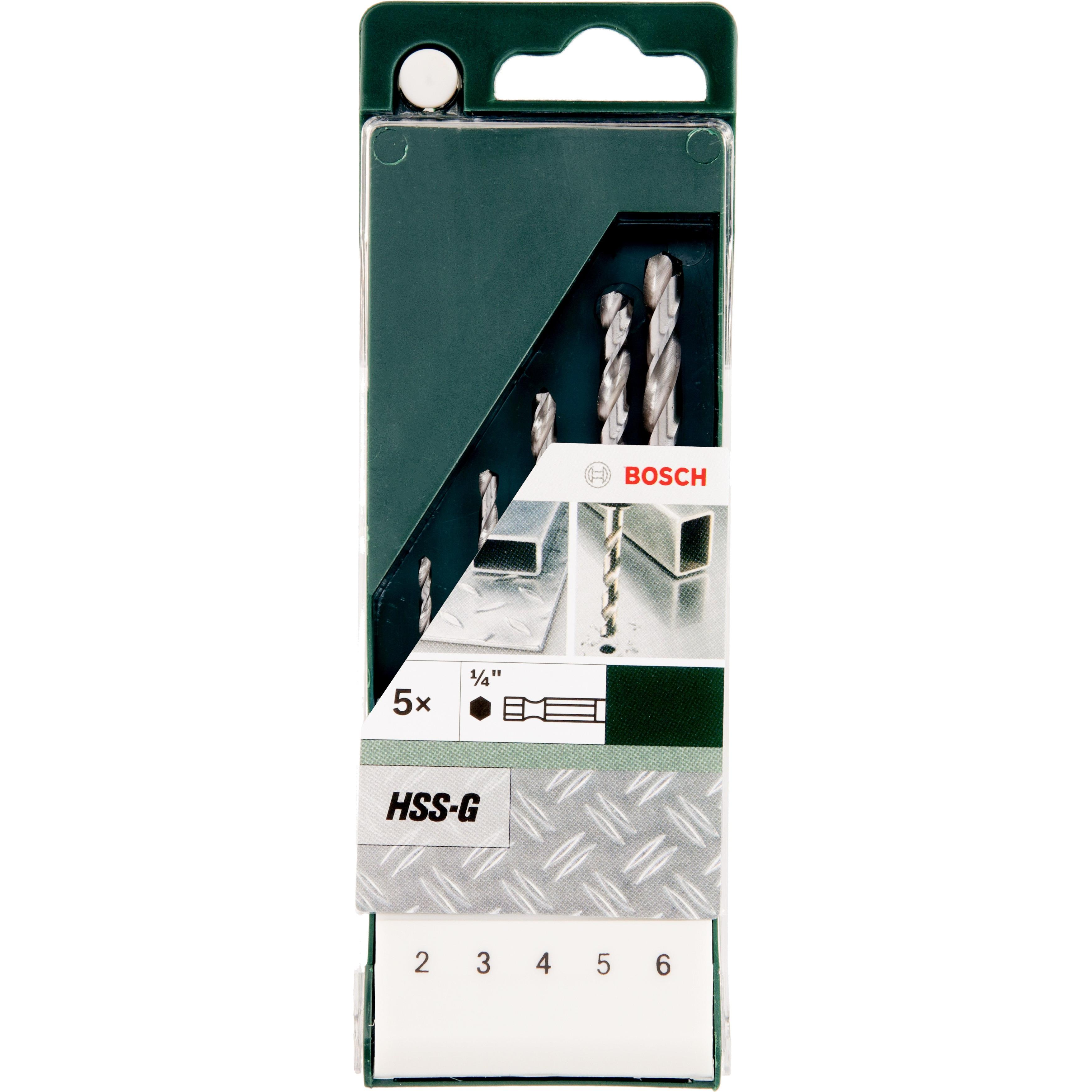 Broca HSS-hexagonal: Set 5 uds: DIY | BOSCH 2609255127