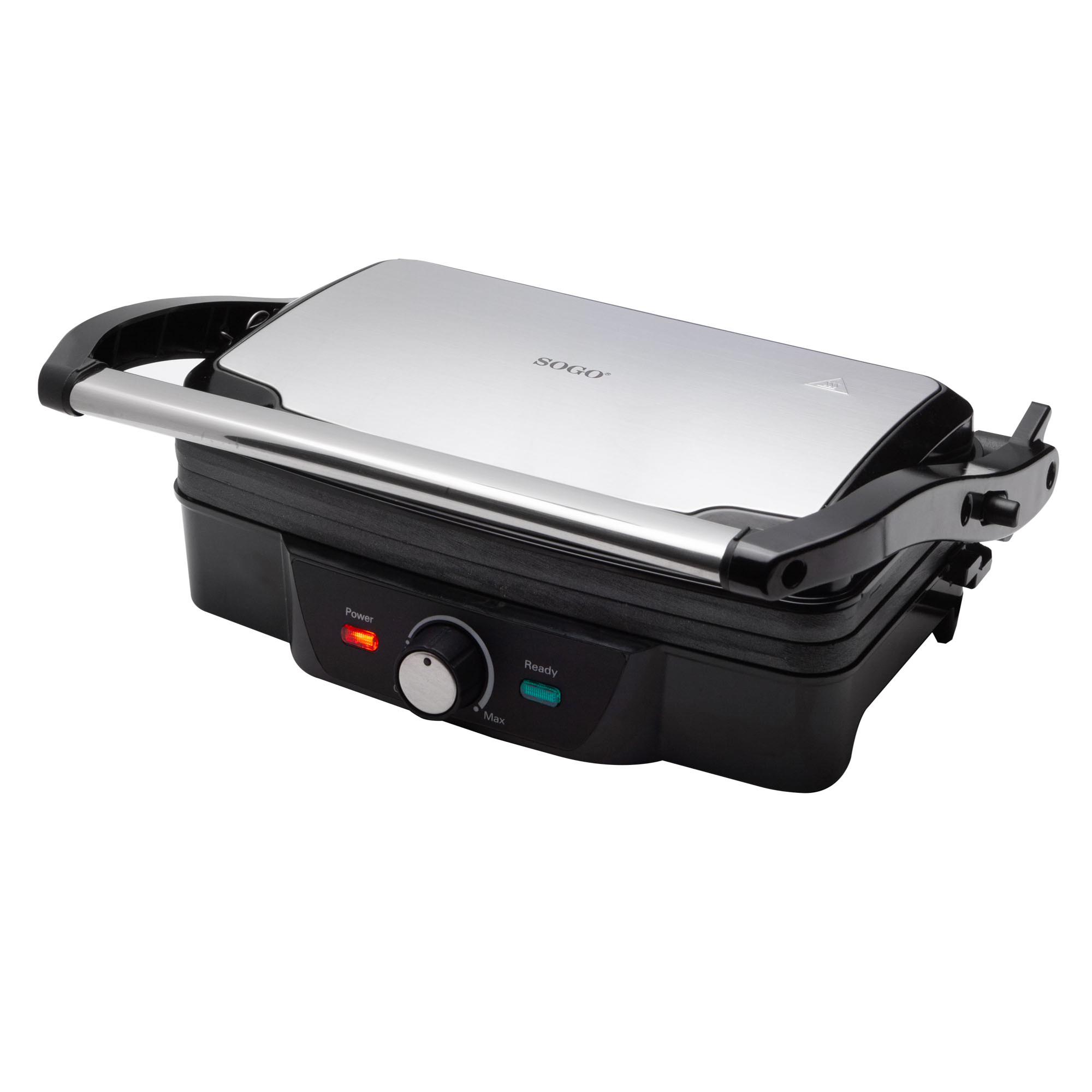 Plancha grill & sandwichera panini press - 2 rebanadas - 1600w