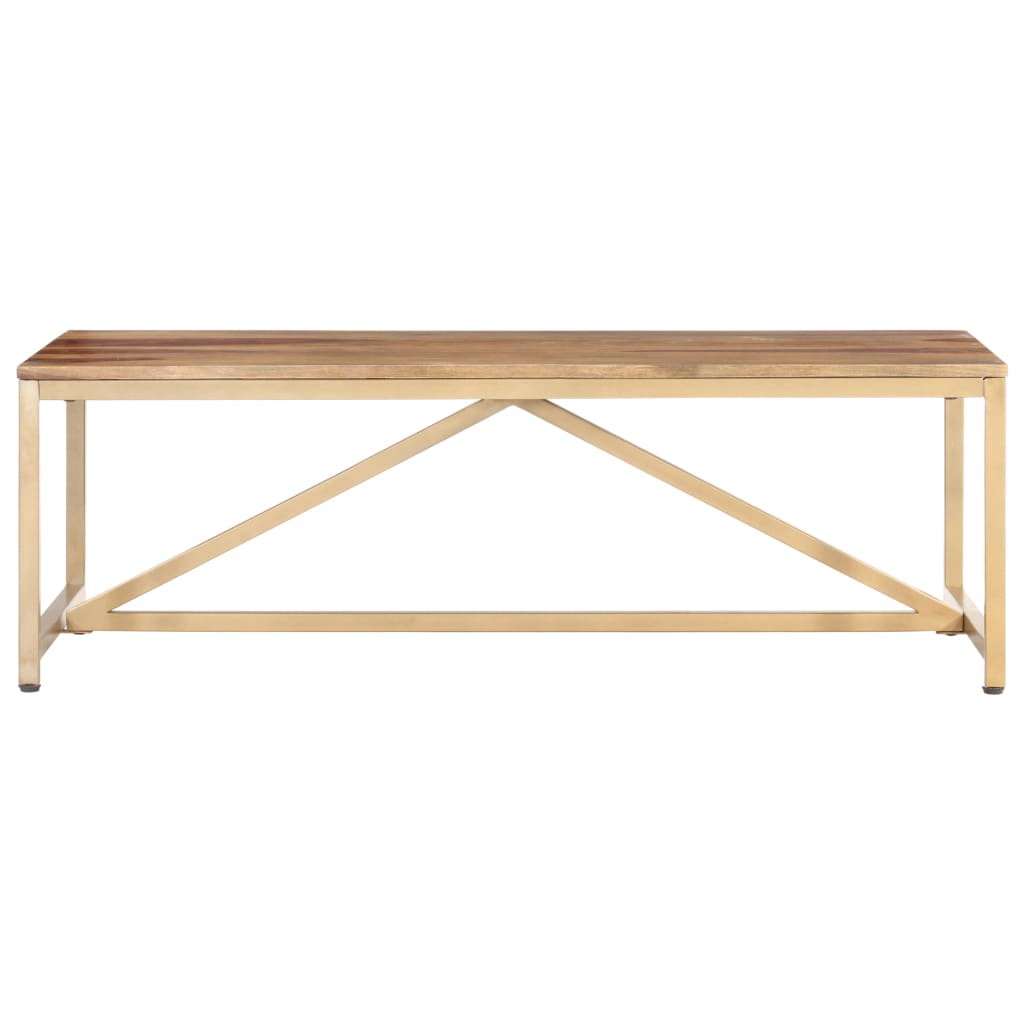 Capi Mesa de Centro de Madera Maciza Sheesham 120x60x40 Mesita de Salón Comedor Auxiliar Café Meuble Salón