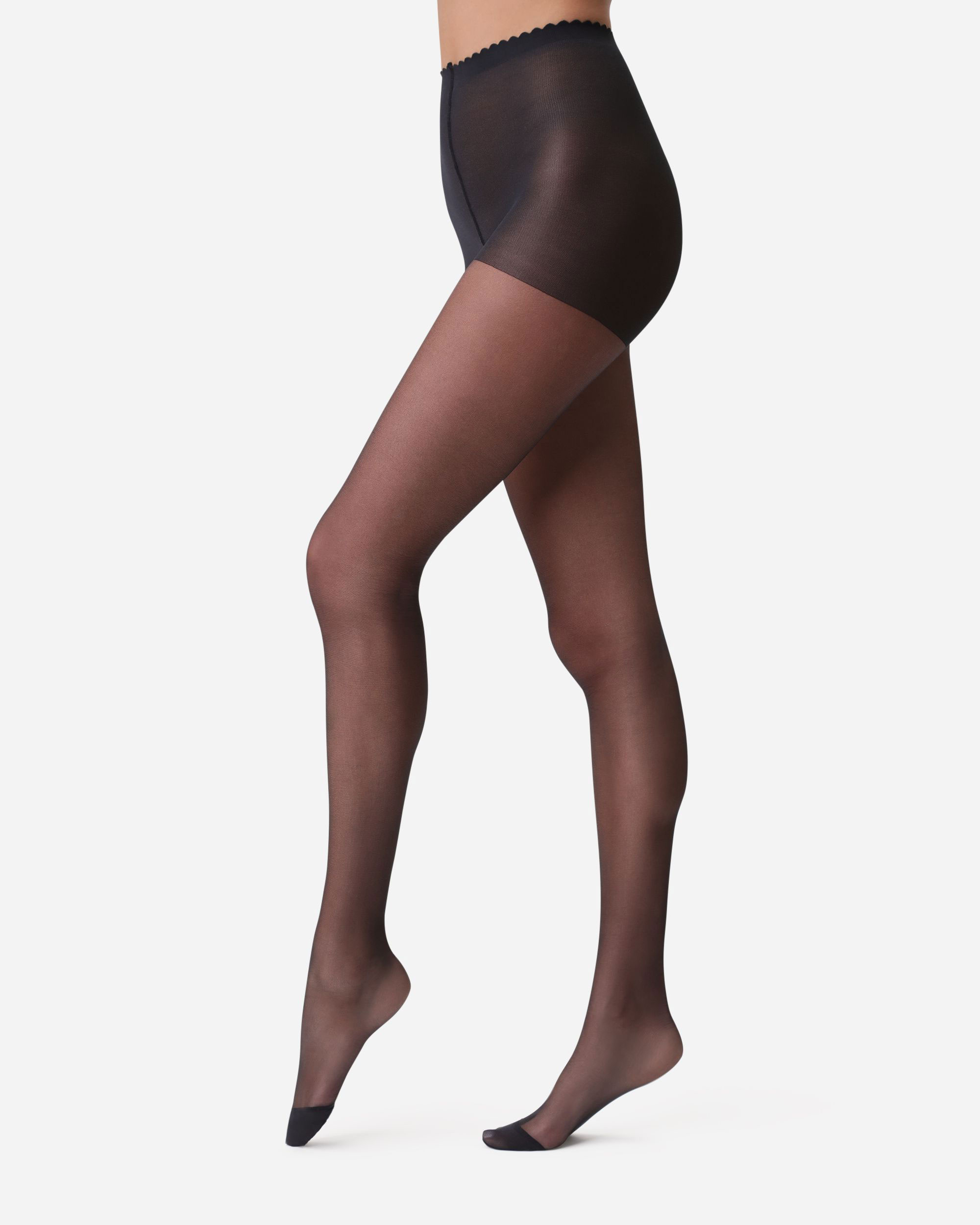 Panty transparentes 17D no marca cintura