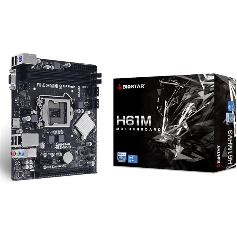 Placa Base Biostar Intel H61 Socket 1155 Matx Grafica Ddr3 Lan