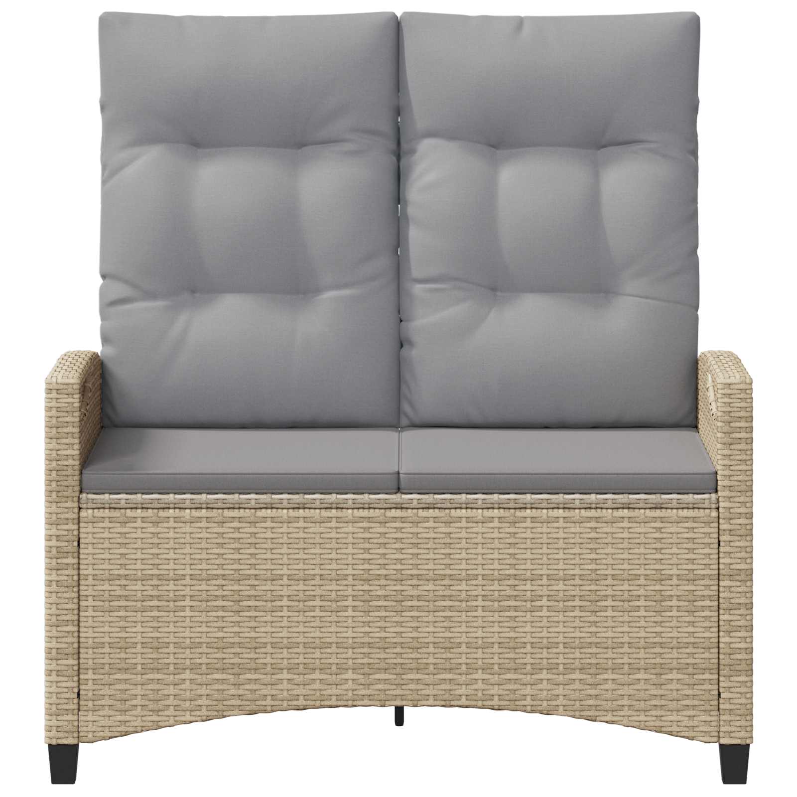 vidaXL Banco de jardín 105 x 60 x 112 cm Acero y Poliéster