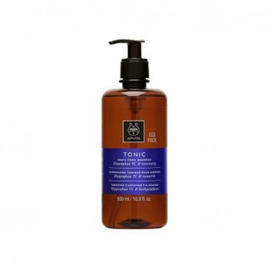 APIVITA Champú tonificante para hombre para la caída del cabello, 500 ml.