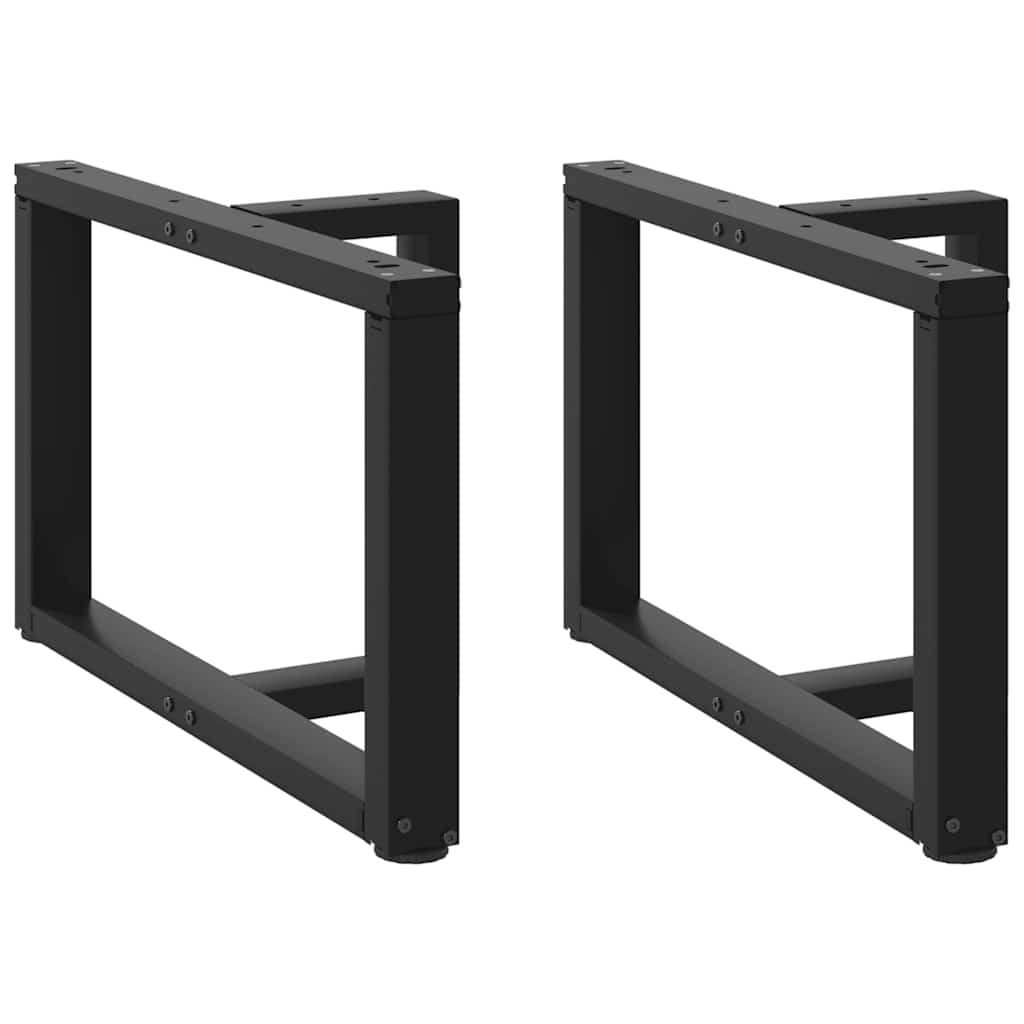vidaXL Patas para mesa de centro en forma de T (2 unidades) 70 x 25 x (42-43) cm, acero