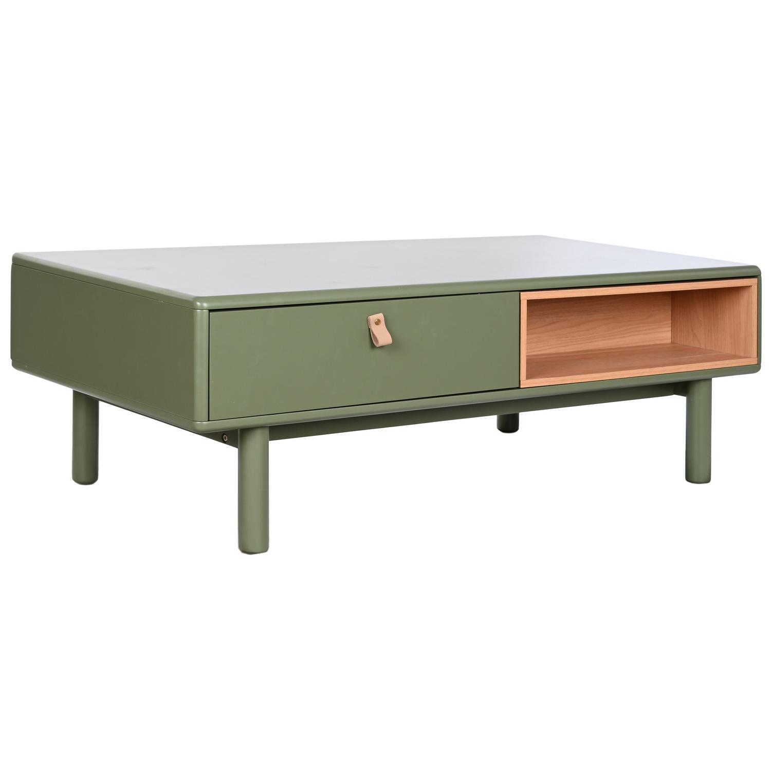 Mesa Centro Mdf Pu 120X60X40 Verde - Fijalo - El mejor complemento para tu hogar.