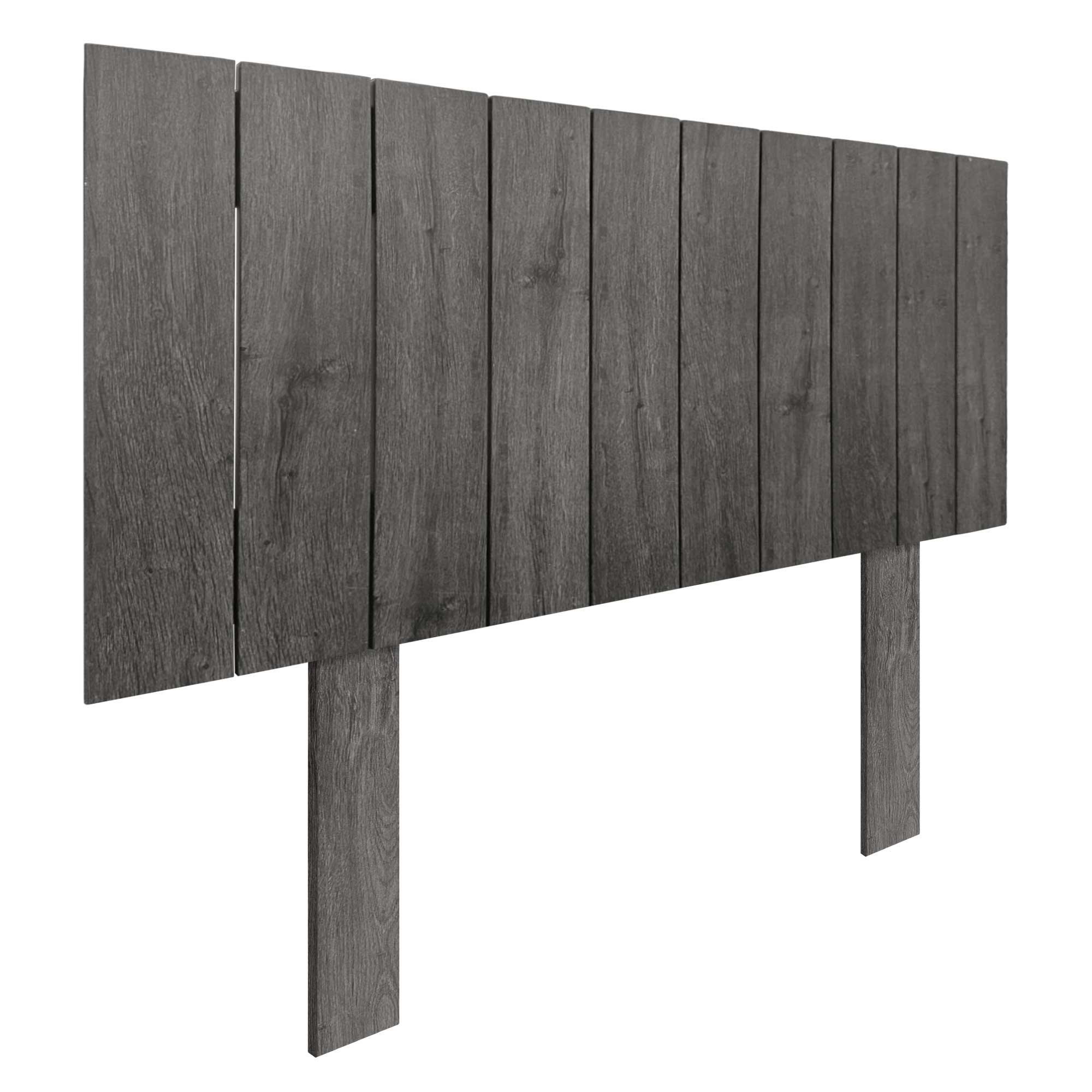 DHOME Cabecero de Madera reciclada DM Estilo Palet Vertical con Patas Cama Palets Herrajes incluidos