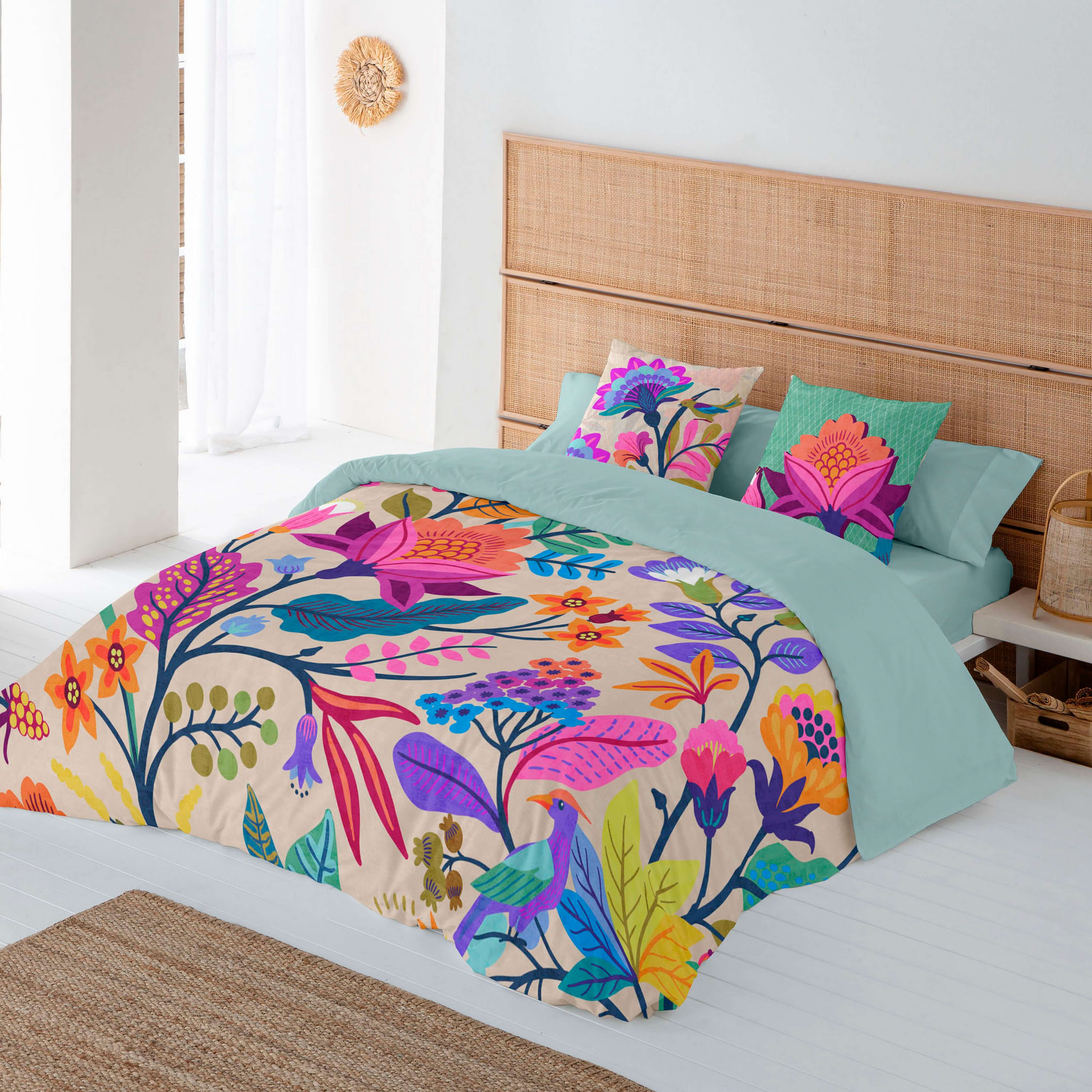 ICEHOME - Funda Nórdica Estampada 100% Algodón Extrasuave - Juego de Cama 2/3 Piezas Funda de Edredón y 1 o 2 Fundas de Almohada - Cama 90/135/150/180 - Fabricado en España