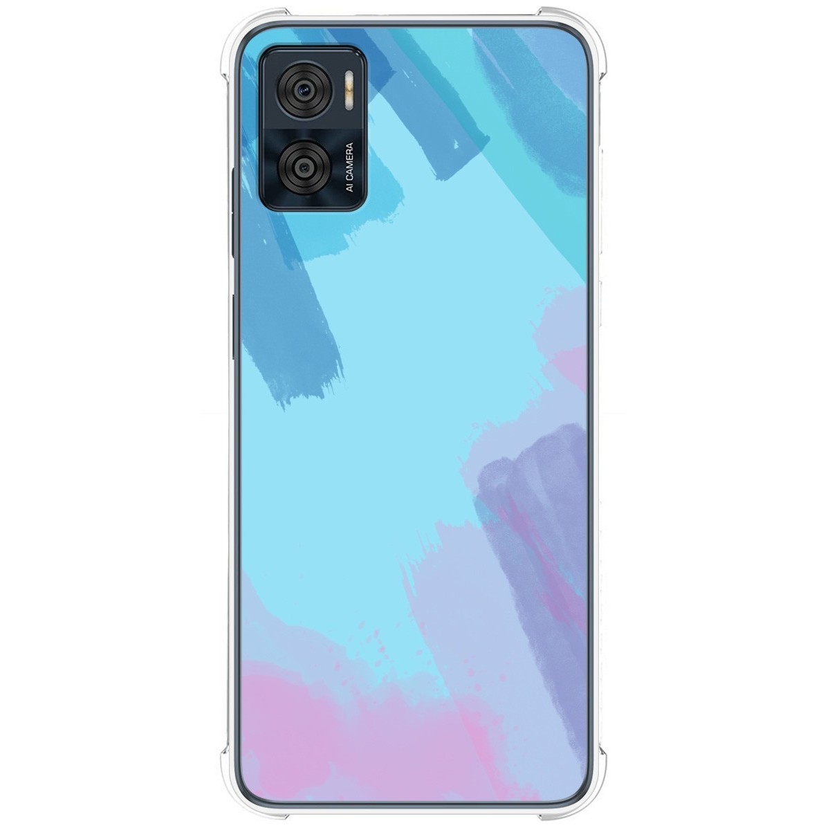 Funda Silicona Antigolpes para Motorola Moto E22 / E22i diseño Acuarela 10 Dibujos